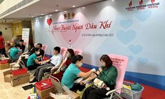 Ngày hội hiến máu 'Nhiệt huyết người Dầu khí' tại PVFCCo