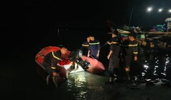 Tìm thấy thi thể 2 vợ chồng mất tích trong lúc đi chài lưới ở Quảng Trị