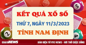 Xổ số Nam Định 11/3/2023 - Kết quả XSND hôm nay 11/3