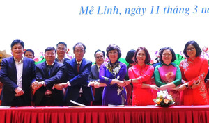 Hà Nội: Huyện Mê Linh và quận Long Biên ký hỗ trợ phát triển giáo dục đào tạo