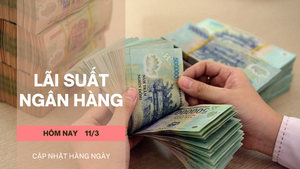 Lãi suất ngân hàng hôm nay 11/3: Top 4 ngân hàng lãi suất cao nhất