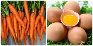 Cà rốt ăn chung với trứng được không?