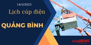 Lịch cúp điện hôm nay tại Quảng Bình ngày 14/3/2023