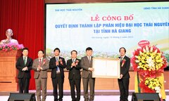Công bố quyết định thành lập Phân hiệu Đại học Thái Nguyên tại Hà Giang