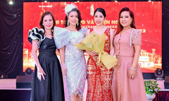 Thí sinh hoa hậu đấu giá được hàng trăm triệu đồng ủng hộ trẻ em và người nghèo
