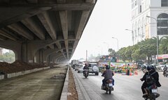 Hà Nội cấm đường Lương Thế Vinh để phục vụ thi công