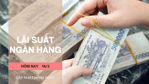 Lãi suất ngân hàng hôm nay 14/3: Gửi tiền ở ngân hàng nào lợi nhất?