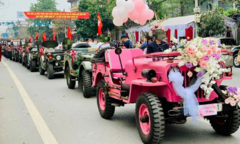 Xác minh hạn đăng kiểm của đoàn xe Jeep rước dâu ở Thái Nguyên