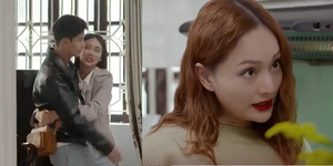 Gia đình mình vui bất thình lình tập 3: Khả Ngân, Thanh Sơn hôn nhau ‘mùi mẫn’