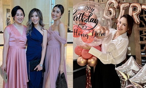 Sao Việt 26/3: Hà Tăng thân thiết bên chị em chồng, Hồng Diễm đón tuổi 40