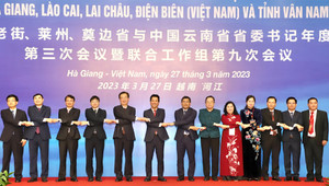 Toàn cảnh hội nghị 4 tỉnh biên giới Việt Nam và tỉnh Vân Nam, Trung Quốc