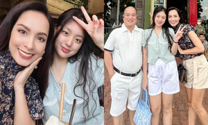 Sao Việt 29/3: Suti 'Bố ơi mình đi đâu thế' trổ mã xinh đẹp lấn át mẹ siêu mẫu