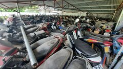Xe vi phạm chất đống gây lãng phí, xử lý ra sao?