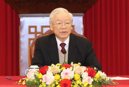 Tổng Bí thư Nguyễn Phú Trọng điện đàm với Tổng thống Mỹ Joe Biden