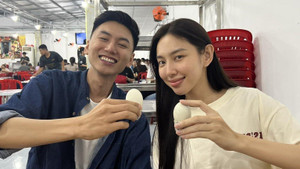 Sau lời xin lỗi, Thùy Tiên 'hẹn hò' Khoai Lang Thang đi ăn món đặc biệt