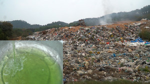 Dân kêu cứu vì bãi rác bốc mùi thối, nước sinh hoạt chuyển màu xanh lá