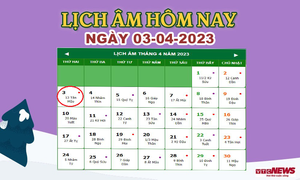 Lịch âm 3/4 – Âm lịch hôm nay 3/4 chính xác nhất - lịch vạn niên 3/4/2023