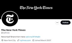 Lý do báo New York Times mất tích xanh Twitter 