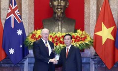 Chủ tịch nước Võ Văn Thưởng hội đàm với Toàn quyền Australia David Hurley