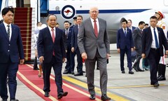 Sáng nay, Chủ tịch nước và Phu nhân chủ trì lễ đón Toàn quyền Australia