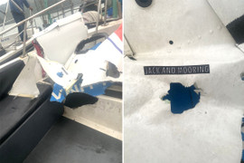 Hình ảnh máy bay trực thăng rơi được trục vớt từ hiện trường