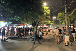 Tài xế ô tô tải tông hàng loạt xe máy ở Quảng Ngãi có nồng độ cồn kịch khung