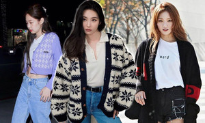 Học mỹ nhân Hàn phối đồ với cardigan vừa sành điệu lại nổi bật
