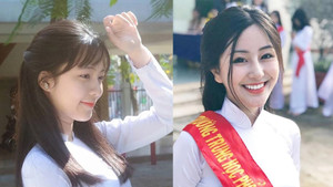 Kiểu tóc nào hợp với áo dài trắng thướt tha tuổi học sinh?