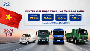 Ưu đãi lên đến 172 triệu đồng cho người mua xe tải TMT Motors trong tháng 4