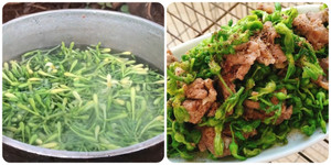 Cách xào hoa đu đủ đực thơm ngon, không bị đắng