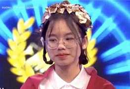 Nữ sinh đầu tiên giành vòng nguyệt quế Đường lên đỉnh Olympia 2023