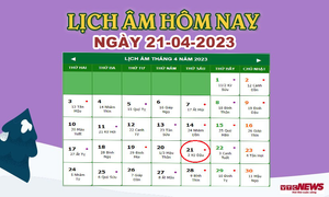 Lịch âm 21/4 – Âm lịch hôm nay 21/4 chính xác nhất - lịch vạn niên 21/4/2023