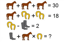 Thử tài tính nhanh với câu đố hình ảnh