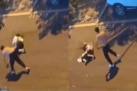 Cãi vã, cô gái bị thanh niên đánh đập dã man ngay giữa đường