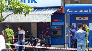 Hiện trường nam thanh niên cầm súng cướp ngân hàng ở giữa trung tâm Đà Nẵng