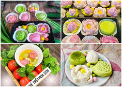 Chị em săn mua bánh trôi hình hoa siêu đẹp mắt cho ngày Tết Hàn thực
