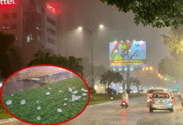 Mưa đá dữ dội trút xuống Quảng Nam