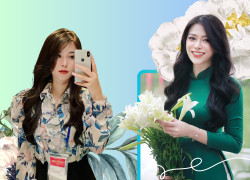 Vẻ đẹp không tì vết, 'đốn tim' dân mạng của thủ khoa trường Nhân văn