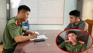 Xử phạt nam thanh niên chụp ảnh mặc quân phục đăng lên mạng để 'câu like'