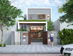 Những mẫu nhà mái bằng gác lửng đơn giản, hiện đại