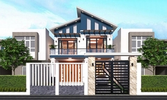10 mẫu nhà mái lệch 3 phòng ngủ đẹp hiện đại