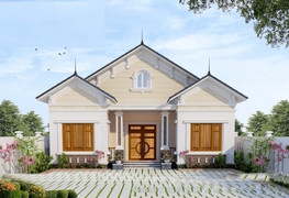 Những mẫu nhà cấp 4 gác lửng 4 phòng ngủ đơn giản, hiện đại