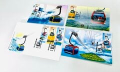 Lần đầu tiên xuất hiện bộ tem về bốn tuyến cáp treo nổi tiếng Việt Nam