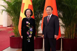 Thường trực Ban Bí thư Trương Thị Mai hội đàm Trưởng Ban Tổ chức ĐCS Trung Quốc