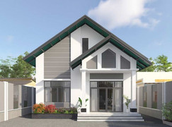 Loạt mẫu nhà cấp 4 gác lửng mái thái đang được ưa chuộng