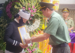 Truy thăng quân hàm cho thiếu tá công an gặp nạn khi tuần tra trên sông