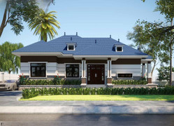 Những mẫu nhà cấp 4 có 4 phòng ngủ 150m2 có thiết kế hiện đại