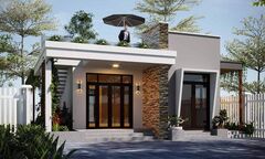 Những mẫu nhà cấp 4 có 4 phòng ngủ đẹp mắt