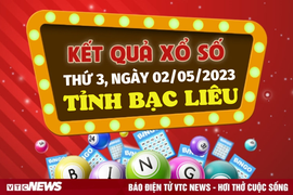 XSBL 2/5/2023 - Kết quả xổ số Bạc Liêu hôm nay 2/5