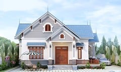 Những mẫu nhà cấp 4 có 3 phòng ngủ 1 phòng thờ truyền thống